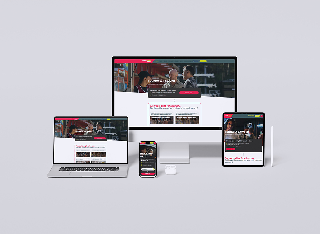 Image showcasing a responsive website design titled 