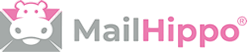 MailHippo logo featuring a playful hippo design and an envelope, representing email marketing solutions and communication services.